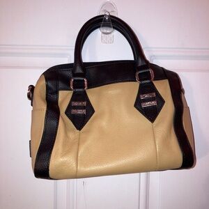 Two-Tone Leather Tignanello Handbag